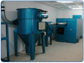 Acoustic chamber for central vacuum system